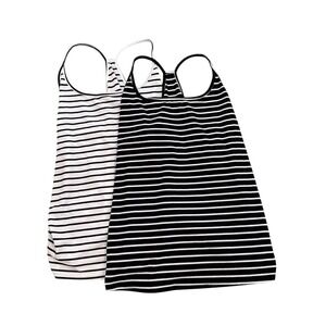 Striped Tank Tops,‎ Black White Casual Summer tanks